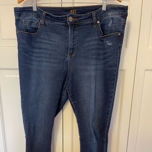Kut from the Kloth frayed hem skinny jeans Size 16/33